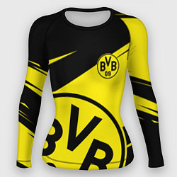 Рашгард женский BORUSSIA BVB 09 LOGO, цвет: 3D-принт