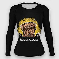 Рашгард женский Бордоский Дог Dogue de bordeaux, цвет: 3D-принт