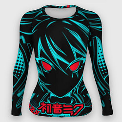 Рашгард женский Мику Хацунэ Hatsune Miku, цвет: 3D-принт