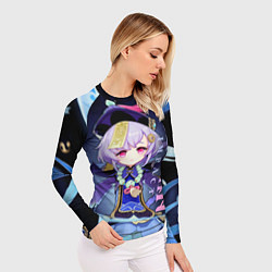 Рашгард женский Ци Ци - Геншин импакт, цвет: 3D-принт — фото 2
