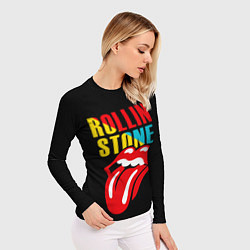 Рашгард женский Роллинг Стоунз Rolling Stones, цвет: 3D-принт — фото 2