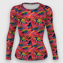 Рашгард женский Миллионы лет назад, цвет: 3D-принт