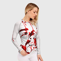 Рашгард женский Декстер, портрет кровью, цвет: 3D-принт — фото 2