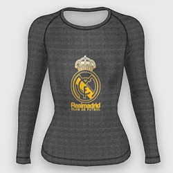 Рашгард женский Real Madrid graphite theme, цвет: 3D-принт