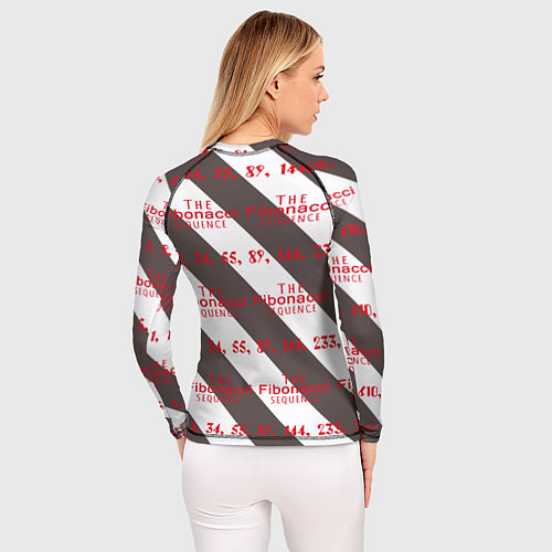 Женский рашгард Последовательность Фибоначчи / 3D-принт – фото 4