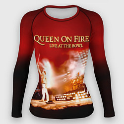Рашгард женский Queen on Fire - Live at the Bowl, цвет: 3D-принт