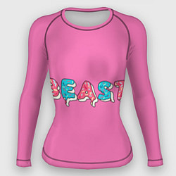 Рашгард женский Mr Beast Donut Pink edition, цвет: 3D-принт