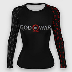 Рашгард женский GOD OF WAR LOGO, РУНЫ, цвет: 3D-принт