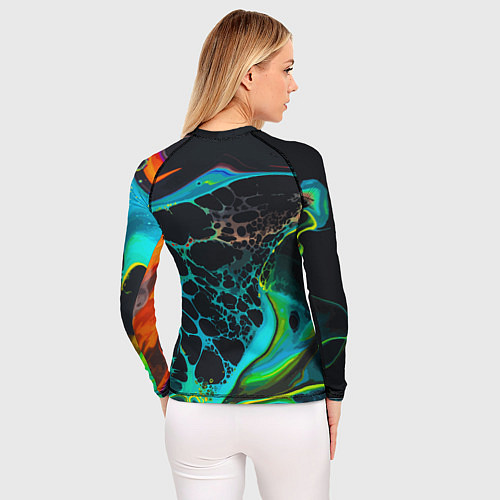 Женский рашгард Огни большого города / 3D-принт – фото 4