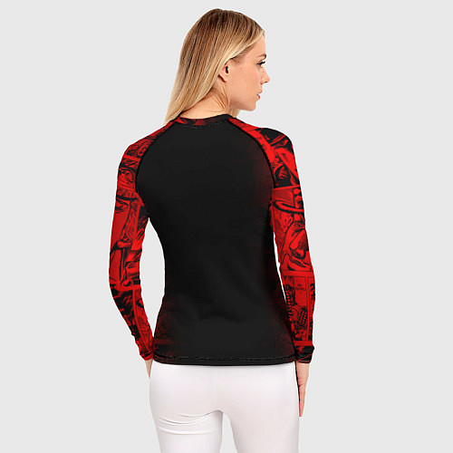 Женский рашгард JOJO BIZARRE ADVENTURE ДЖОДЖО АРТ / 3D-принт – фото 4