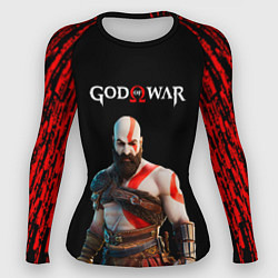 Рашгард женский God of War красные разводы, цвет: 3D-принт