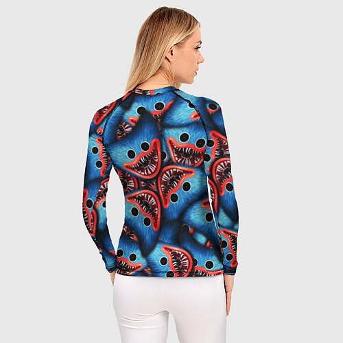 Женский рашгард ЛИЦО ХАГИ ВАГИ, POPPY PLAYTIME / 3D-принт – фото 4