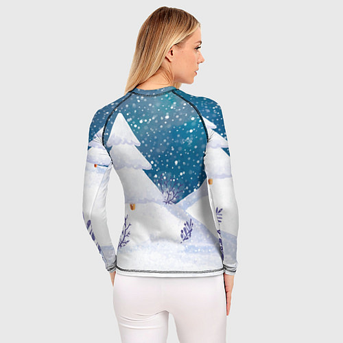 Женский рашгард Маленький тигренок с подарками 2022 / 3D-принт – фото 4