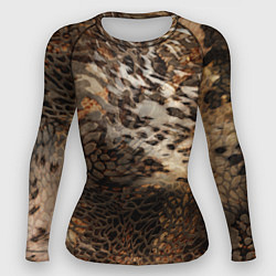Рашгард женский Тигриная шикарная шкура, цвет: 3D-принт