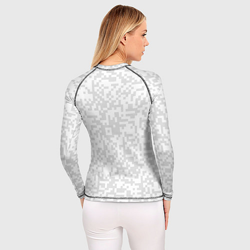 Женский рашгард QR код котик / 3D-принт – фото 4