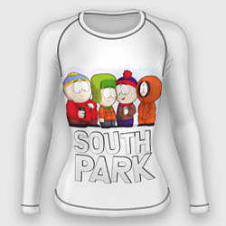 Рашгард женский South Park - Южный парк Кенни, Кайл, Стэн и Эрик, цвет: 3D-принт