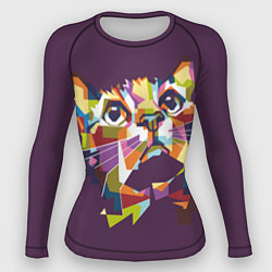 Рашгард женский Любителям ярких кошек, цвет: 3D-принт