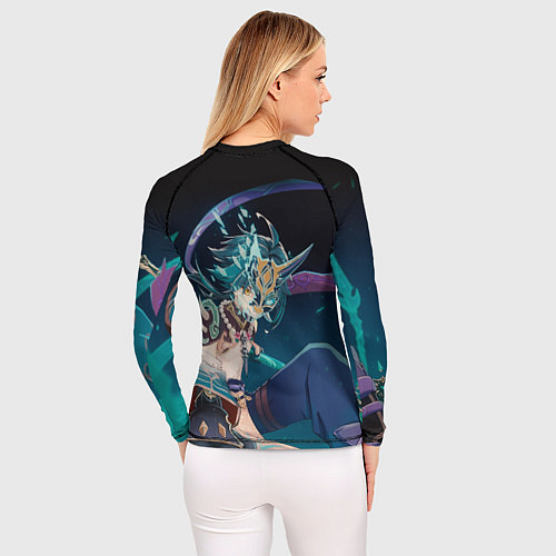 Женский рашгард АДЕПТ СЯО НЕОНОВЫЙ ГРАДИЕНТ / 3D-принт – фото 4