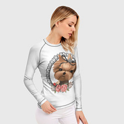 Рашгард женский Йорк в рамке, цвет: 3D-принт — фото 2