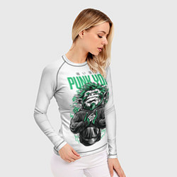 Рашгард женский Punk you!, цвет: 3D-принт — фото 2