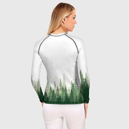 Женский рашгард Minnesota Wild, Миннесота Уайлд Лес / 3D-принт – фото 4
