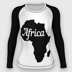 Женский рашгард Африка черно-белая двусторонняя