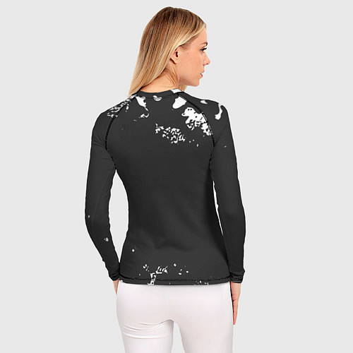 Женский рашгард ГЕНШИН ИМПАКТ - АНЕМО Камуфляж / 3D-принт – фото 4