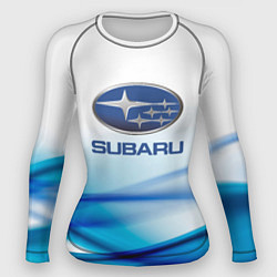 Рашгард женский Subaru Спорт текстура, цвет: 3D-принт