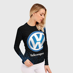 Рашгард женский Volkswagen - Объемный, цвет: 3D-принт — фото 2