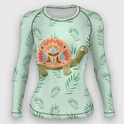 Женский рашгард Черепашка и листья