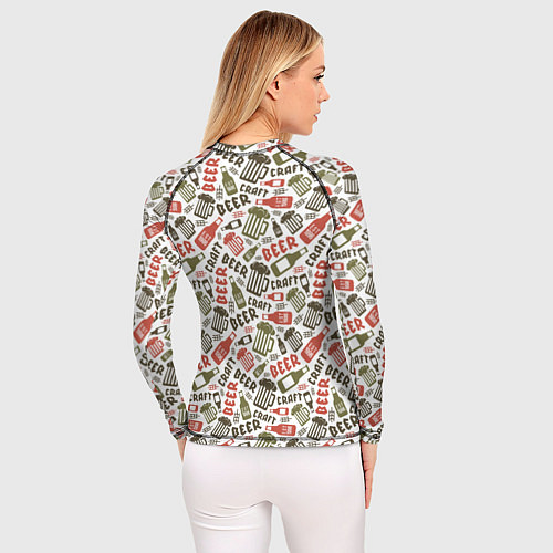 Женский рашгард Craft Beer / 3D-принт – фото 4