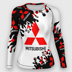 Рашгард женский Mitsubishi Fire Pattern, цвет: 3D-принт