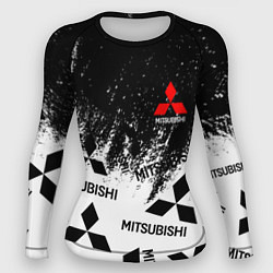 Женский рашгард Mitsubishi black & white