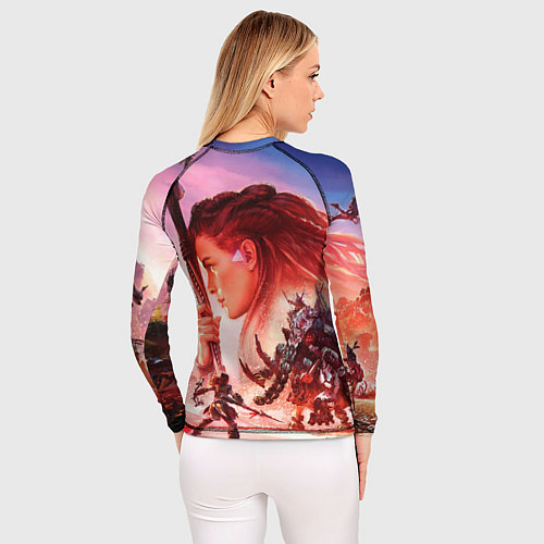 Женский рашгард Horizon Forbidden West game poster / 3D-принт – фото 4