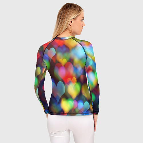 Женский рашгард Множество капель любви образует море / 3D-принт – фото 4
