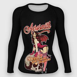 Рашгард женский Aerosmith , Аэросмит, цвет: 3D-принт