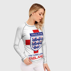 Рашгард женский Сборная Англии по футболу, цвет: 3D-принт — фото 2