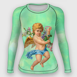 Рашгард женский Ангел Святой, цвет: 3D-принт