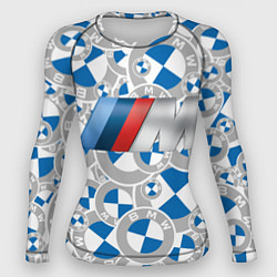 Рашгард женский М-ка BMW PATTERN SPORT, цвет: 3D-принт