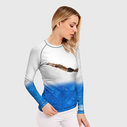 Рашгард женский Спортивное плавание Aqua sport, цвет: 3D-принт — фото 2