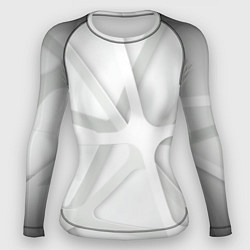 Рашгард женский Паутина Белая 3D 2022, цвет: 3D-принт