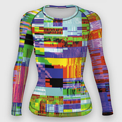 Женский рашгард Vanguard glitch fashion pattern 2022