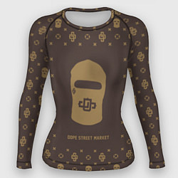 Рашгард женский Узор Monogramm Dope Ski Mask Dope Street Market, цвет: 3D-принт