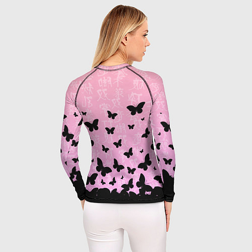Женский рашгард GOT7 БАБОЧКИ / 3D-принт – фото 4
