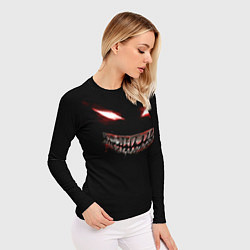 Рашгард женский Красноглазый демон Dead Inside, цвет: 3D-принт — фото 2