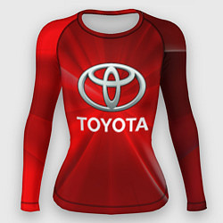 Рашгард женский Toyota тойота, цвет: 3D-принт