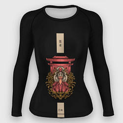 Рашгард женский Демон Они Иероглифы, цвет: 3D-принт