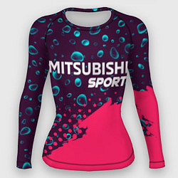 Рашгард женский MITSUBISHI Sport Краски, цвет: 3D-принт