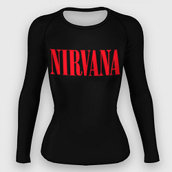 Рашгард женский Nirvana in Red, цвет: 3D-принт