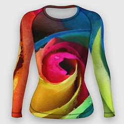 Рашгард женский Роза fashion 2022, цвет: 3D-принт